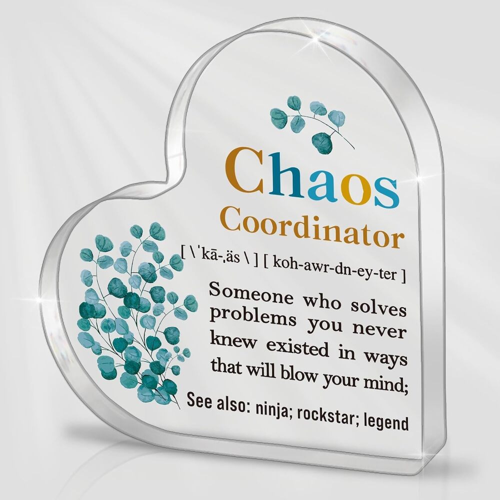 Chaos Coordinator Appreciation Gifts for Coworkers, Friend, Thank You Gifts